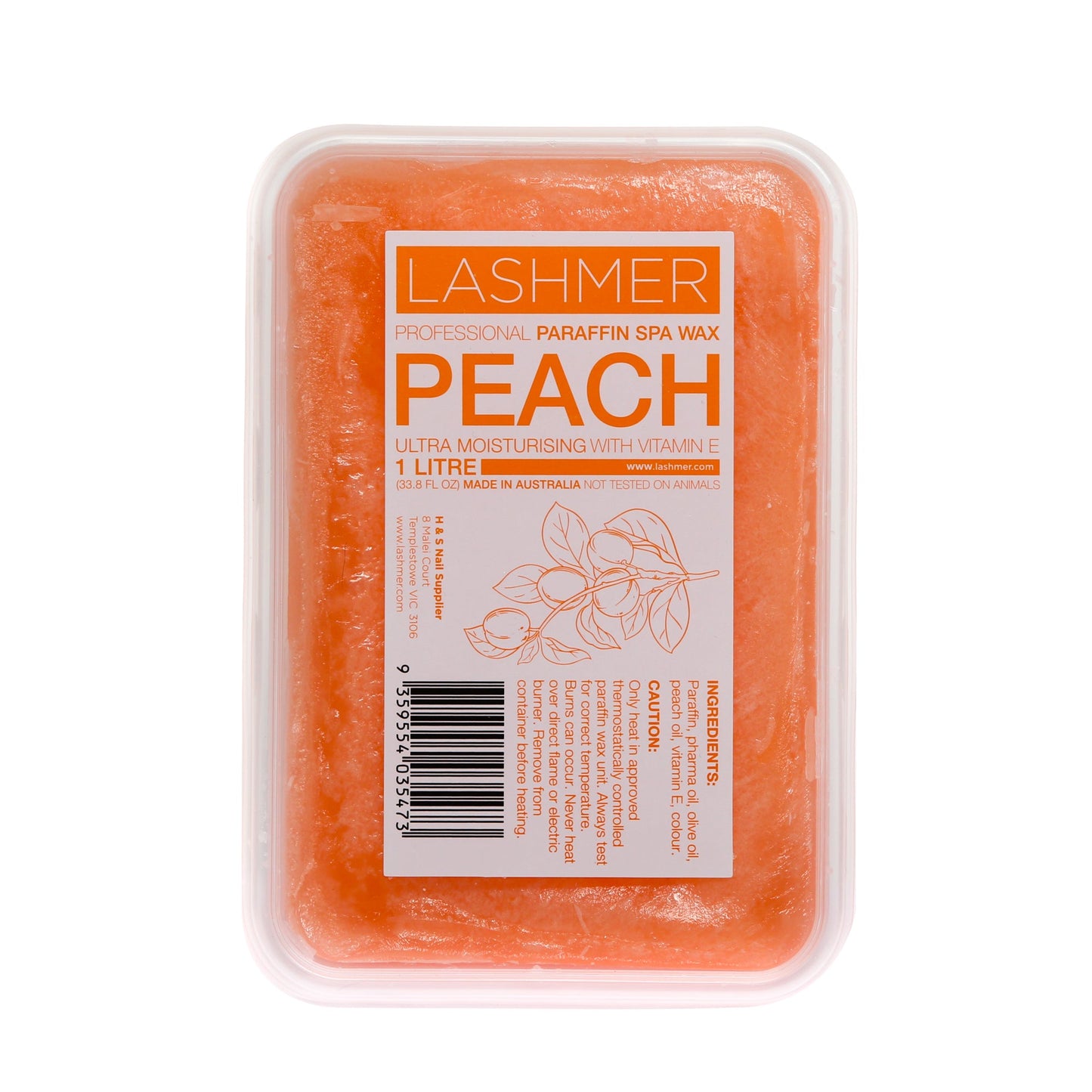 Lashmer Paraffin Wax / 1 Litre_Peach