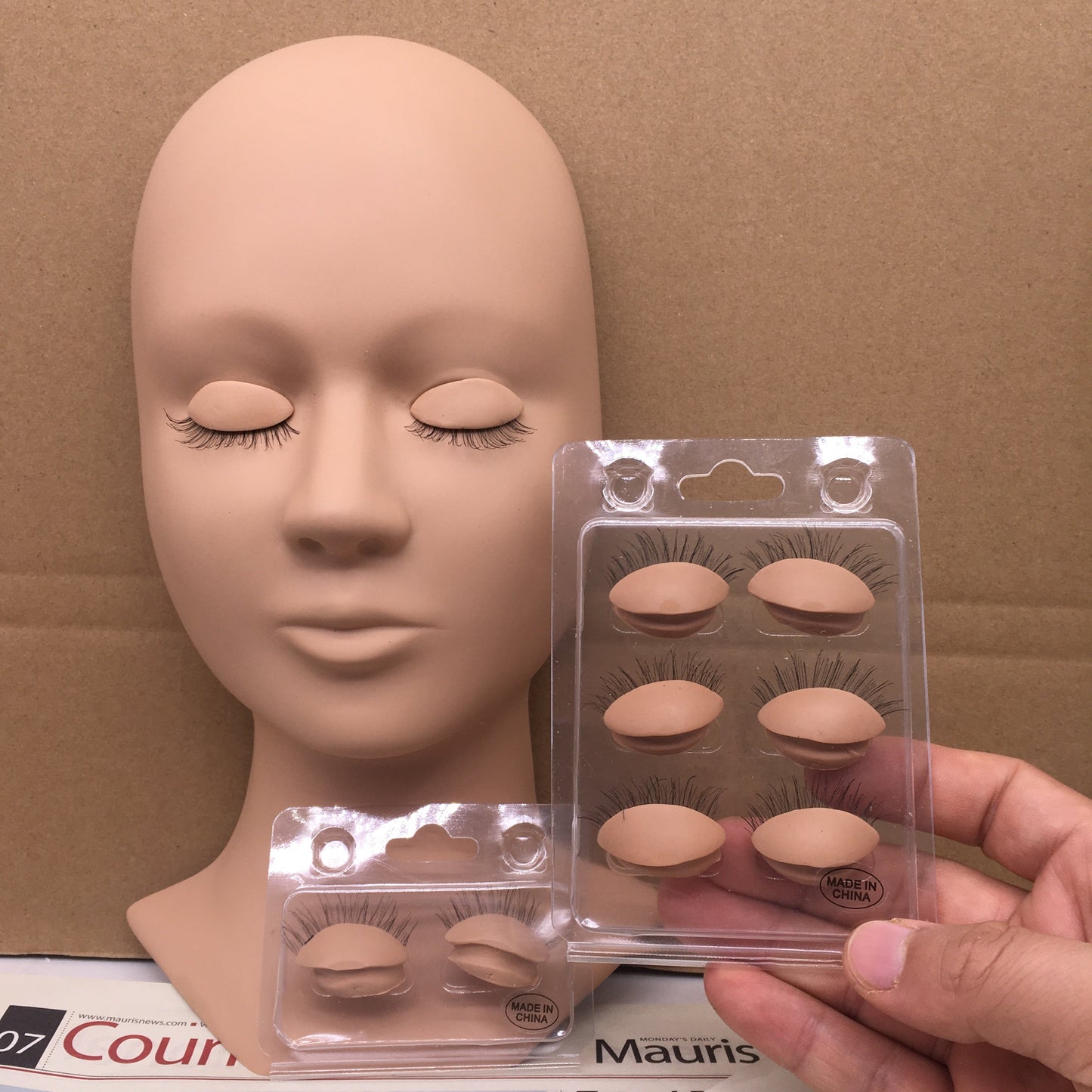 Training Mannequin Head Replacement Eyelids - Lashmer Nails&Eyelashes Supplier