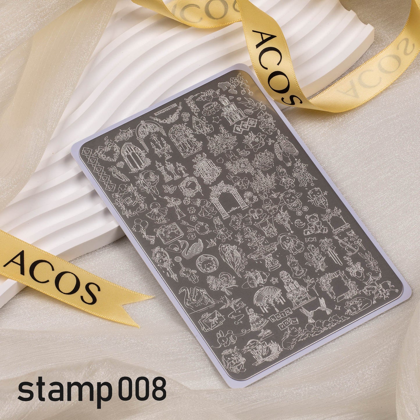 ACOS XL Large Stamping Plates Nail Art Designs