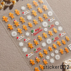 ACOS Nail Art Stickers -- Christmas #001