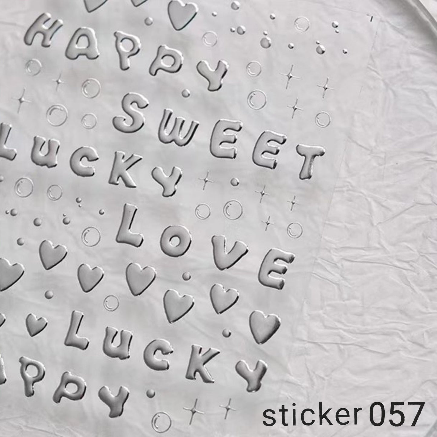 ACOS Nail Art Stickers -- Letter #001