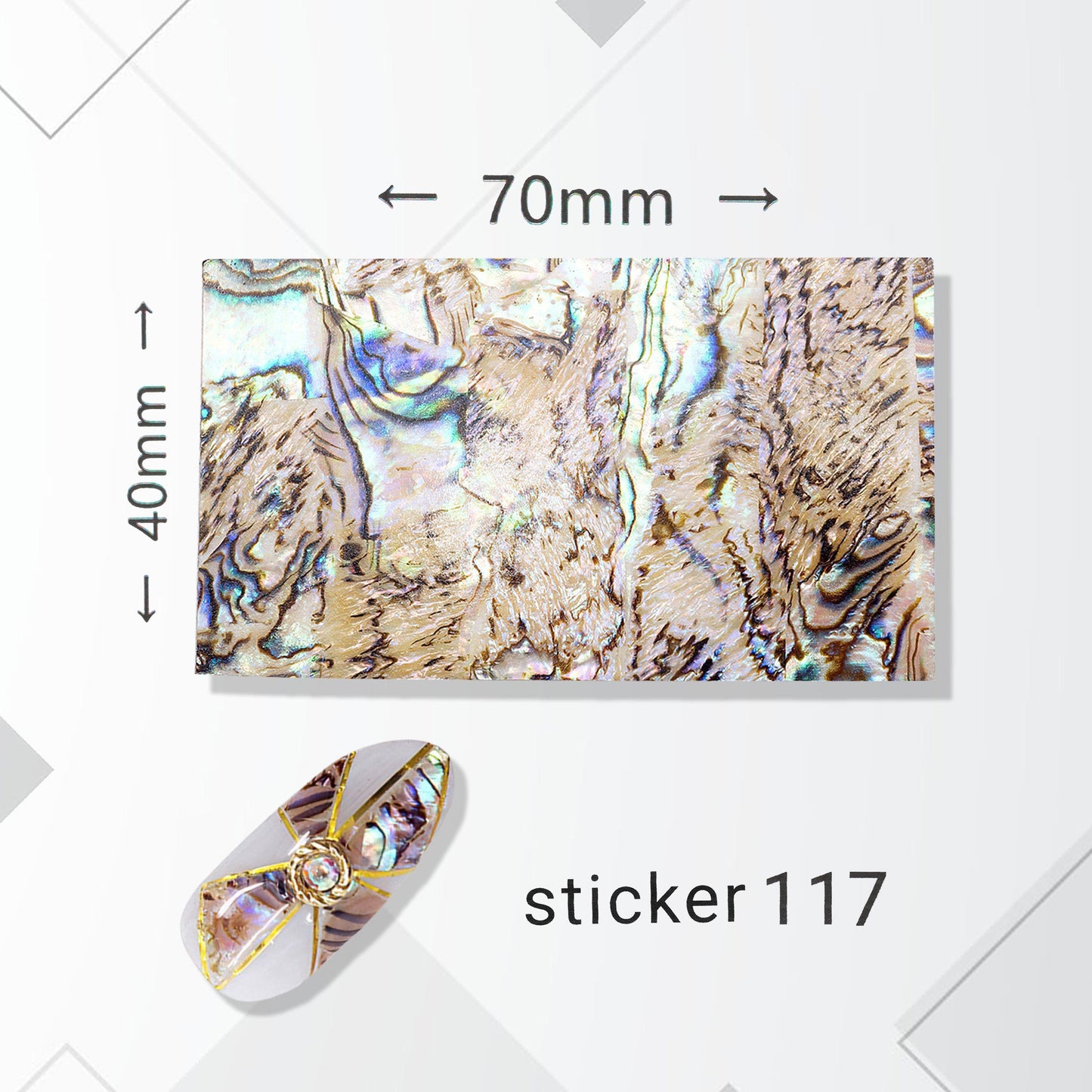 ACOS Nail Art Stickers -- Marble