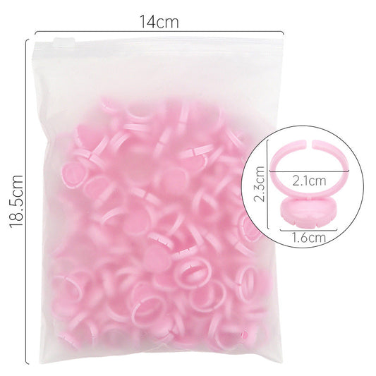Disposable Glue Rings 100 Pack