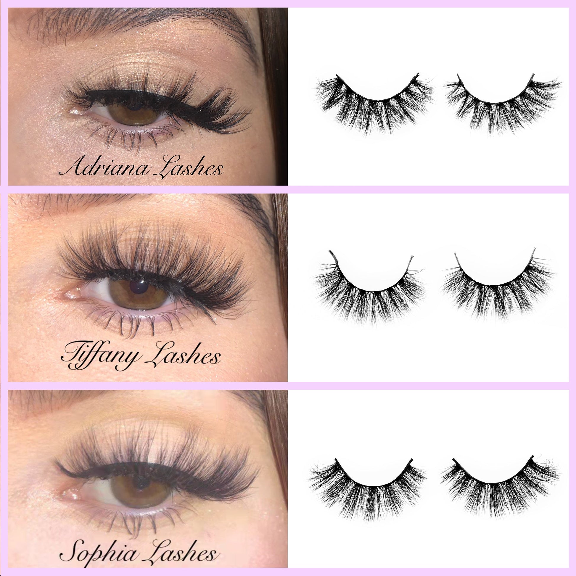 No Mink//Faux Mink Strip Lashes--Sweet - Lashmer Nails&Eyelashes Supplier