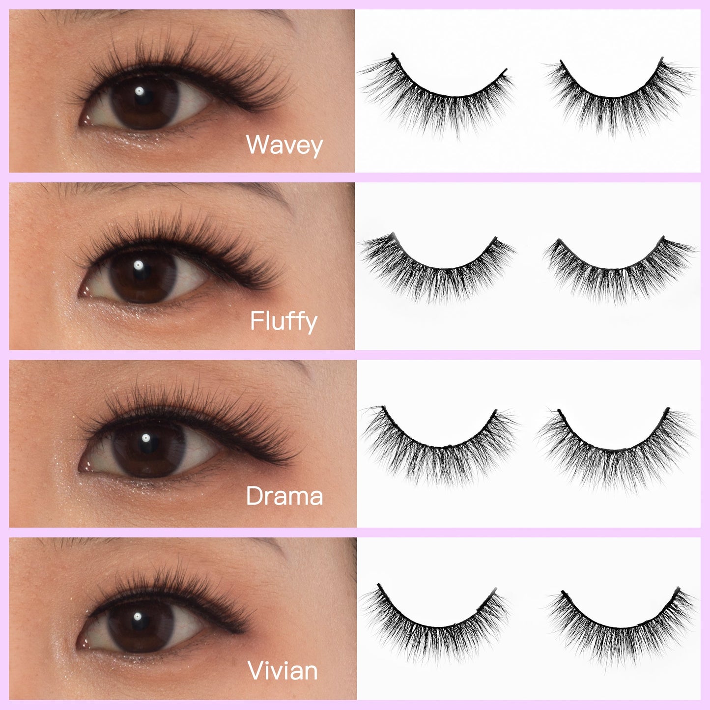 No Mink//Faux Mink Strip Lashes--La La Lei - Lashmer Nails&Eyelashes Supplier