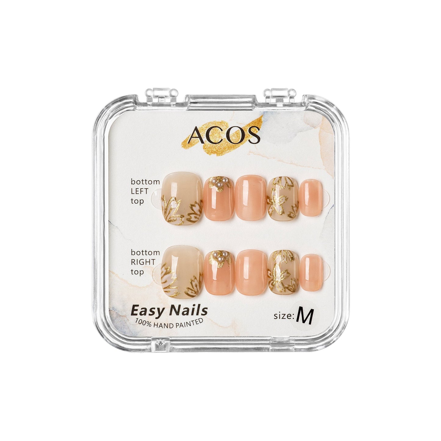 ACOS Easy Nails Short Tips (Pinky Pearl) - Lashmer