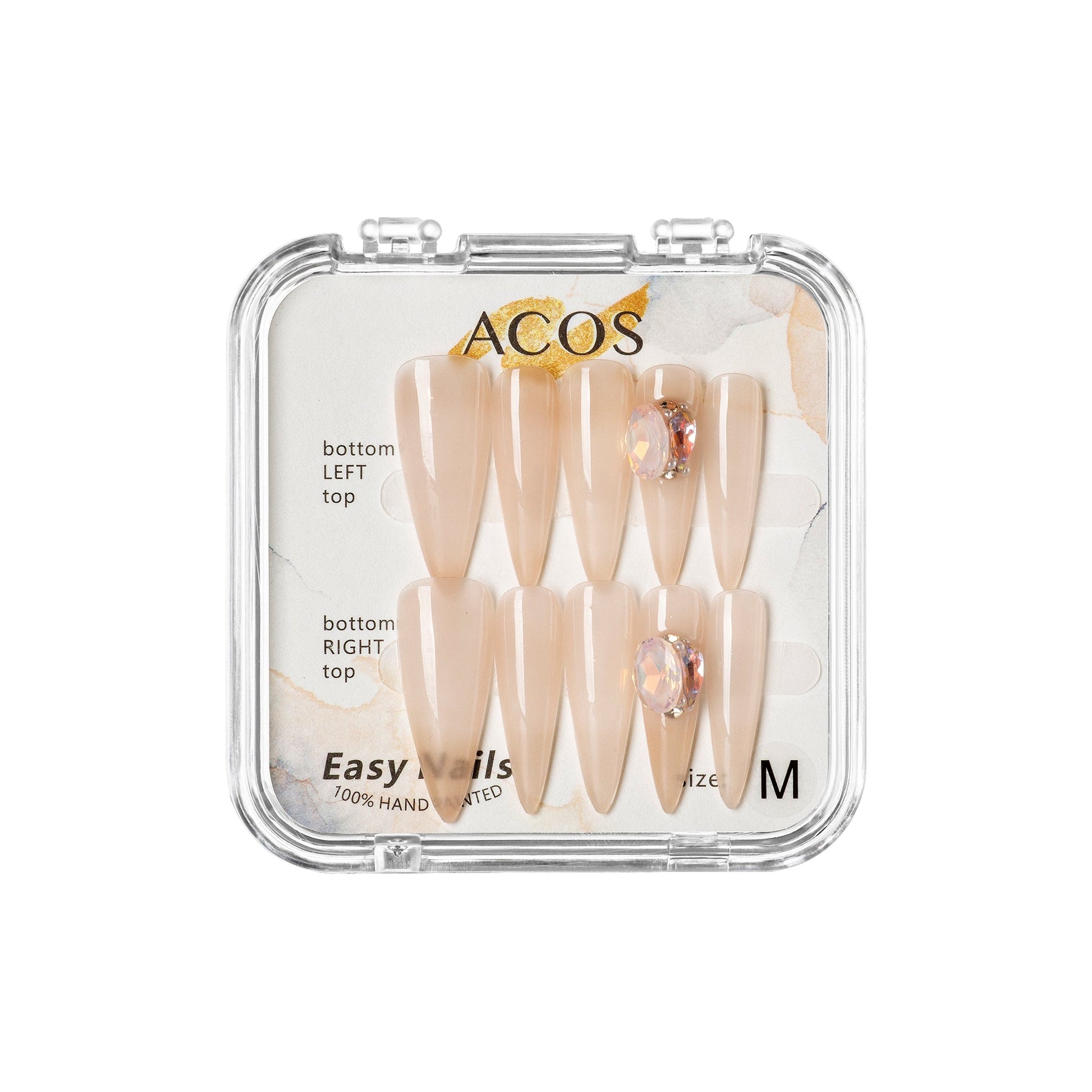 ACOS Easy Nails Long Tips (Long Diamond) - Lashmer