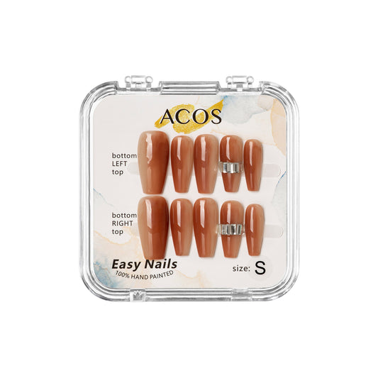 ACOS Easy Nails Medium Tips (Two Tone) - Lashmer