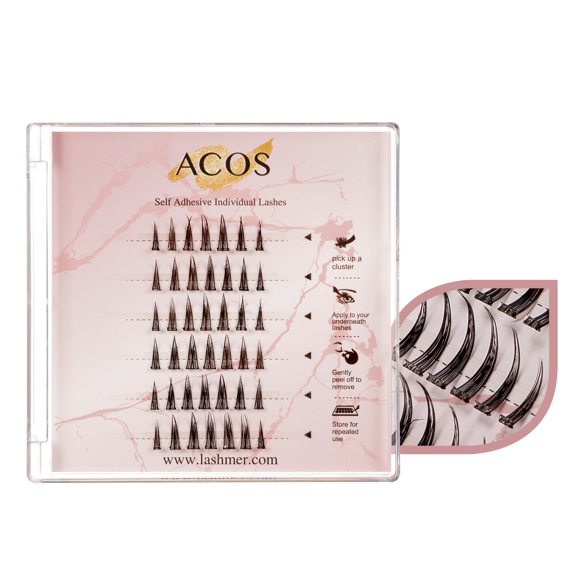 ACOS Cluster Lashes-No Glue-42 Clusters-Style 14 - Lashmer