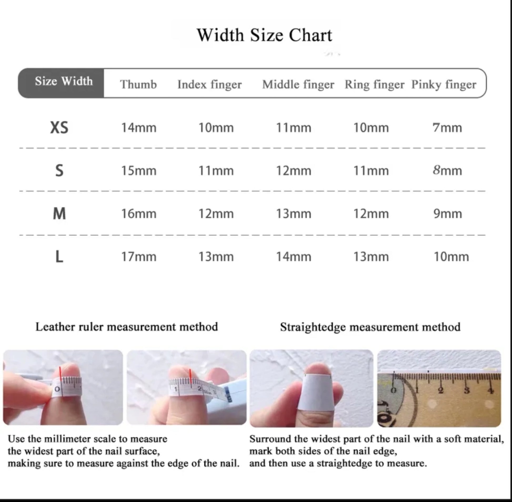 ACOS Short Square Easy Nails  (French design) - Lashmer